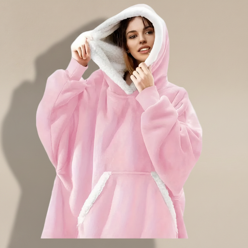 Pink Hoodie with themed background